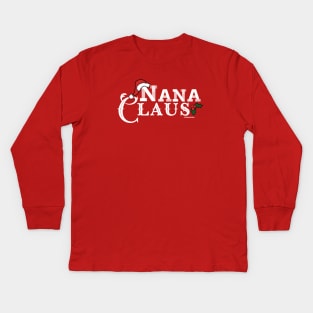 NANA CLAUS Kids Long Sleeve T-Shirt